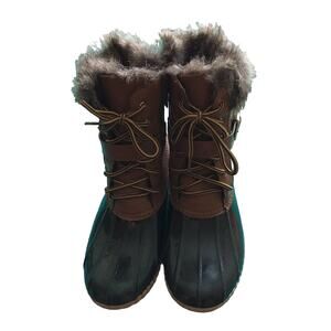 Nature Breeze Faux Fur Lined Waterproof Boots Size 7 1/2
